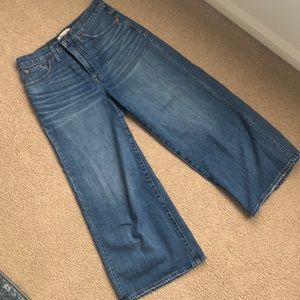 Madewell Wide Leg Crop Jeans
